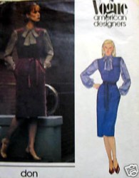 2627 VOGUE  DON SAYRES POCKET JUMPER, BELT PATTERN 8, 10 OR 14 CHOICE